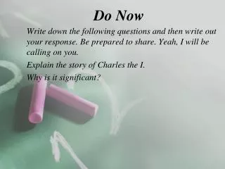 do now