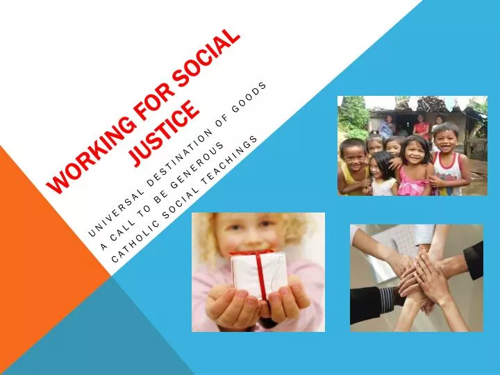 working for social justice