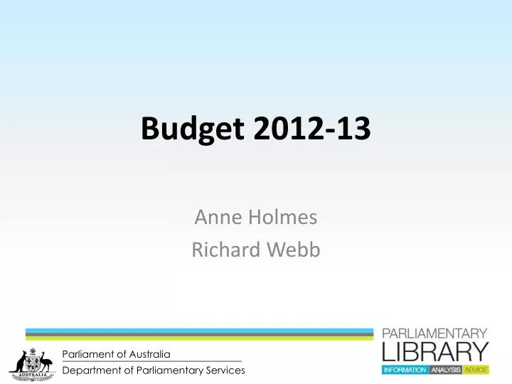 budget 2012 13