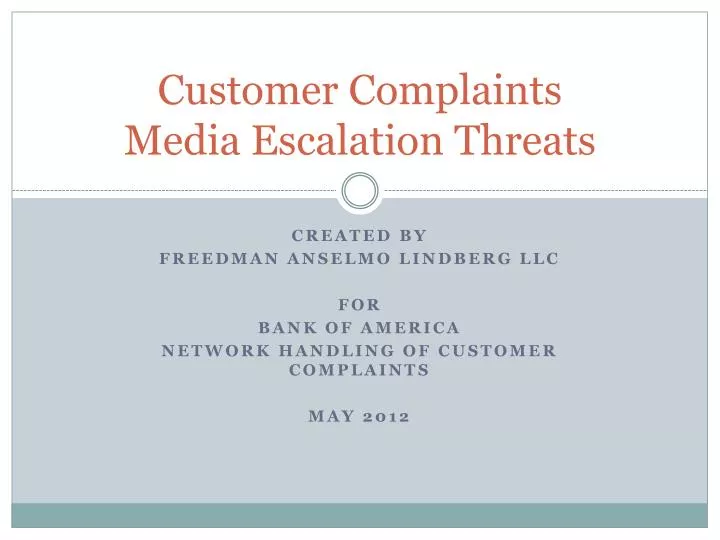 customer complaints media escalation threats