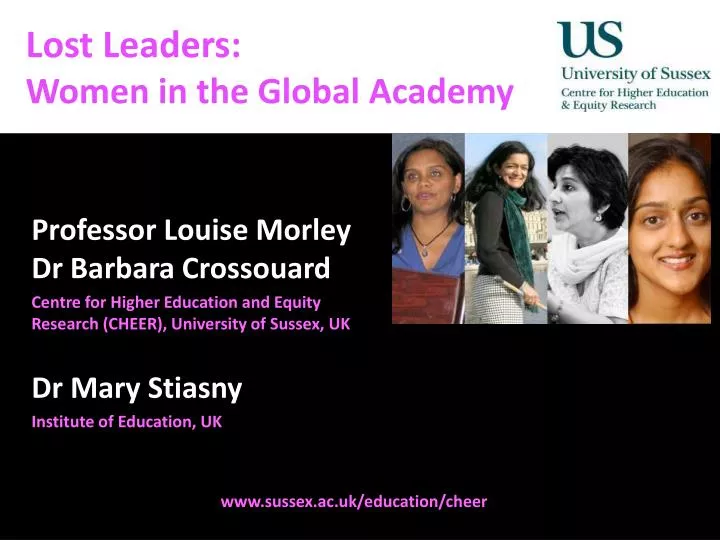 lost leaders women in the global academy