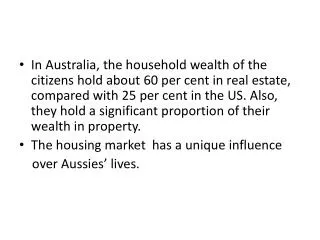 Figure 1: Increasing Price of houses in Australia