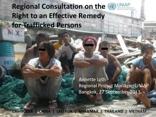 Regional Consultation on the Right to an Effective Remedy for Trafficked Persons