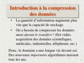 introduction la compression des donn es