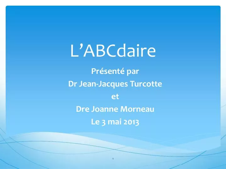 l abcdaire