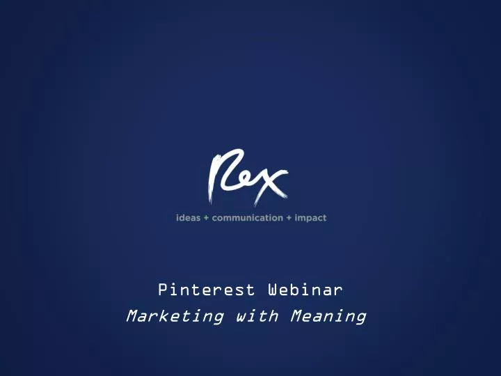 pinterest webinar marketing with meaning