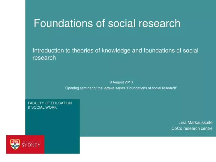 foundations of social research