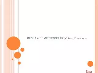 Research methodology: Data Collection