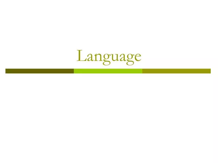 language