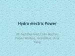 Hydro electric Power - slide 1