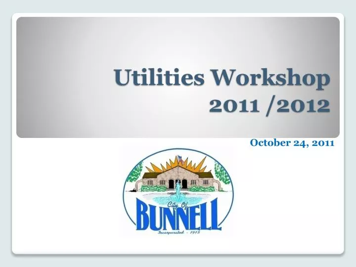 utilities workshop 2011 2012