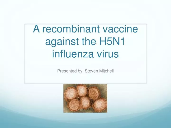 a recombinant vaccine against the h5n1 influenza virus