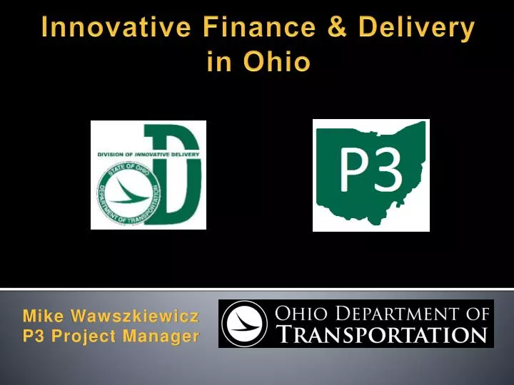 innovative finance delivery in ohio