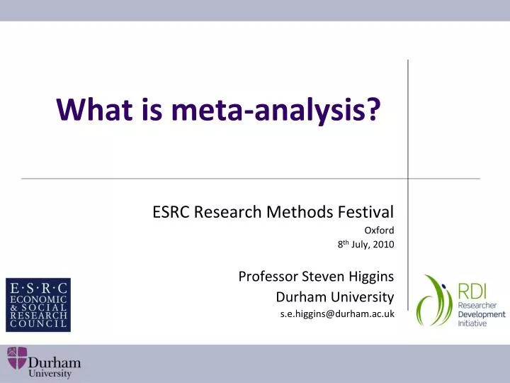 what is meta analysis