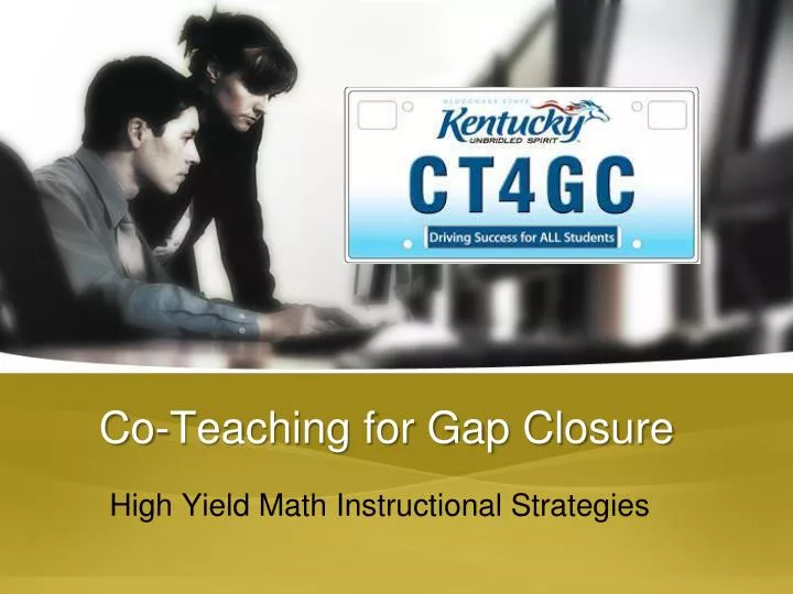 co teaching for gap closure