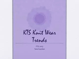 KTS Knit Wear Trends