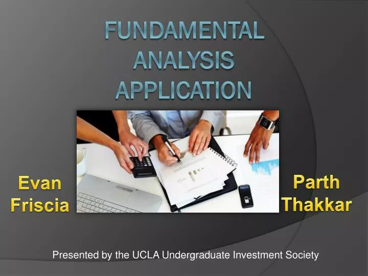presented by the ucla undergraduate investment society