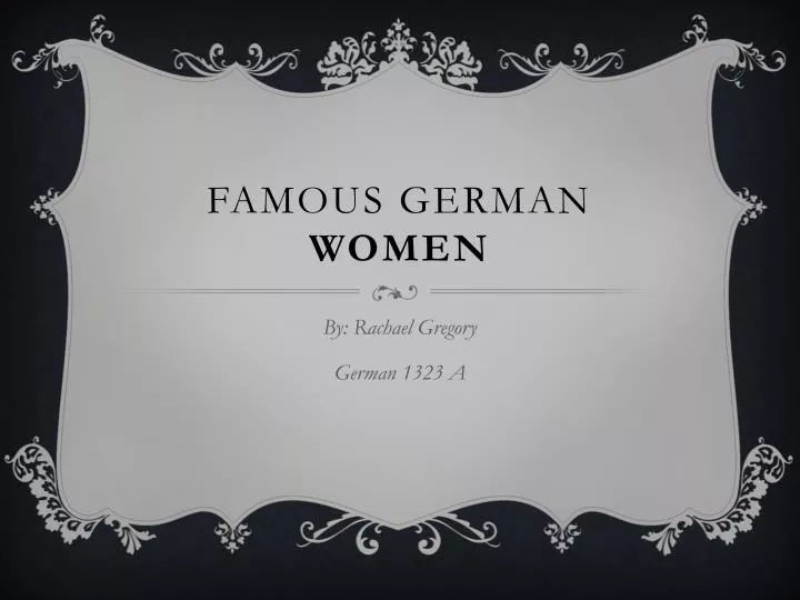 famous german women
