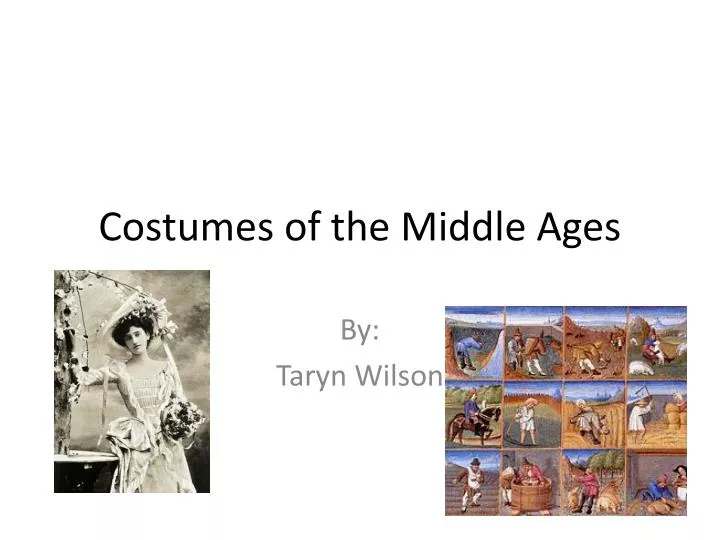 costumes of the middle ages