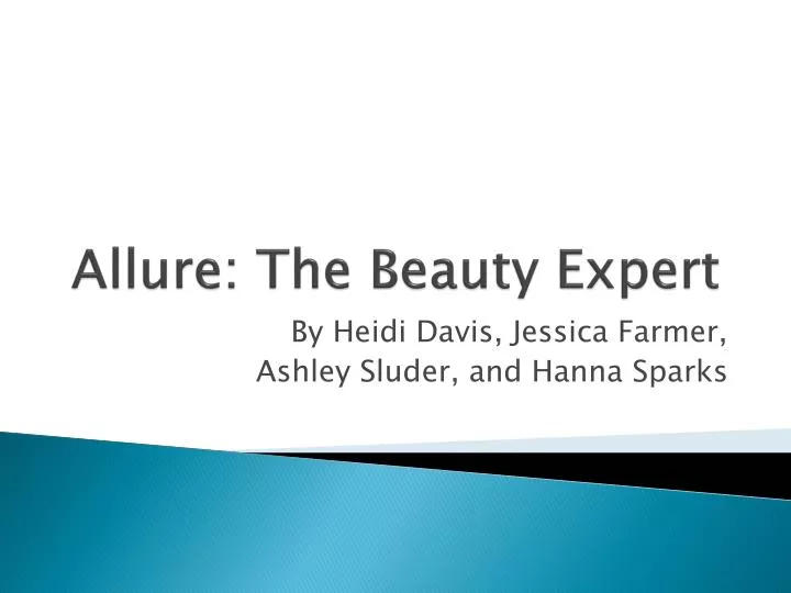 allure the beauty expert
