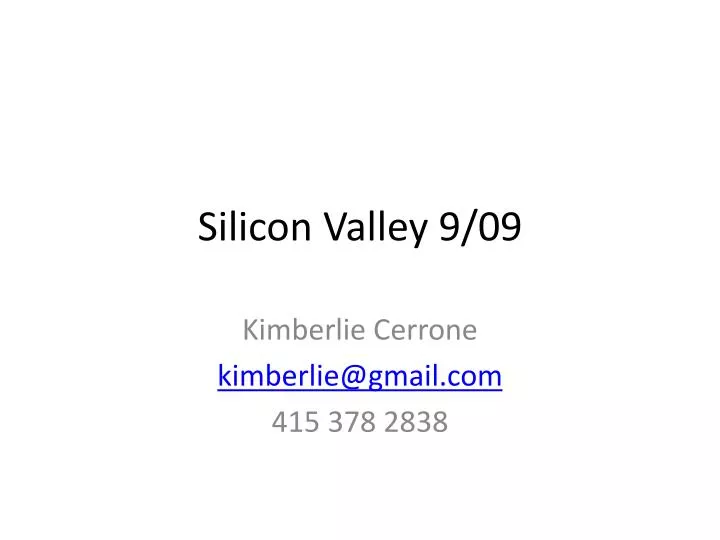 silicon valley 9 09