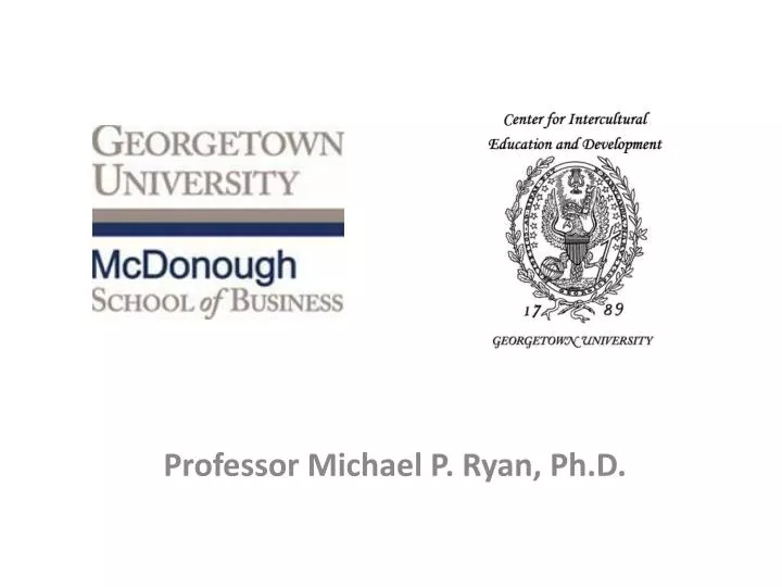 professor michael p ryan ph d