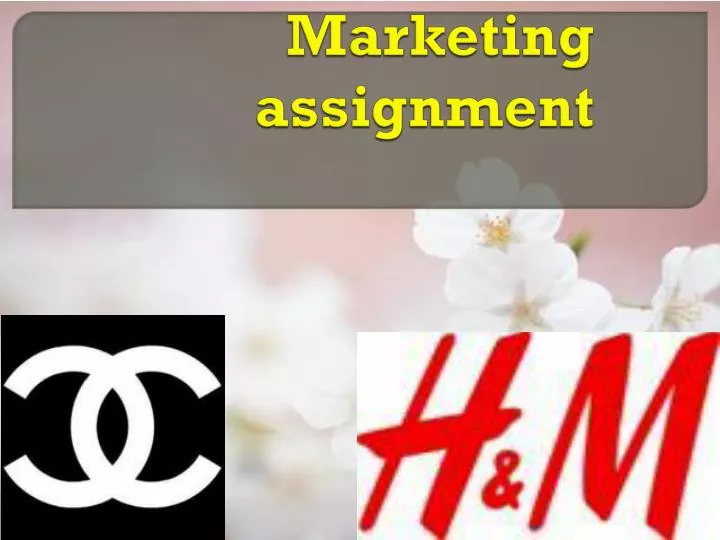 presentation assignment marketing