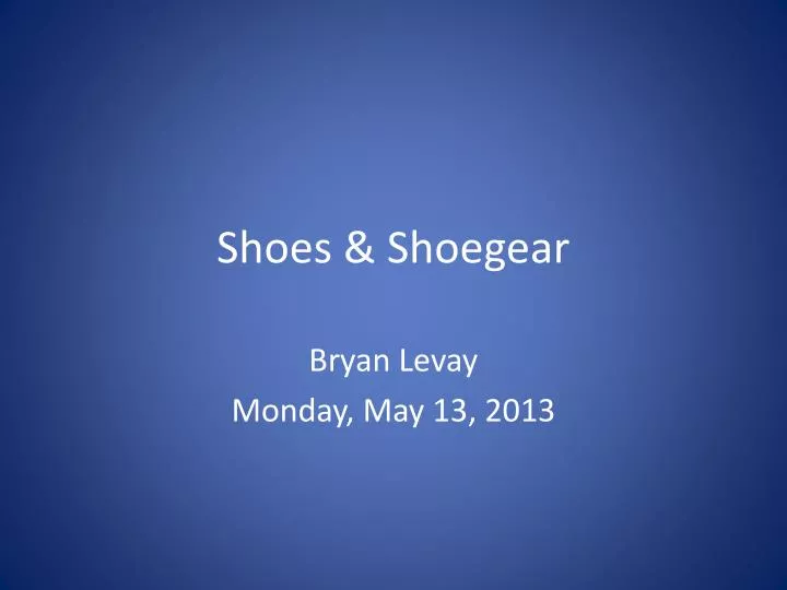 shoes shoegear