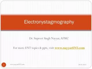 Electronystagmography