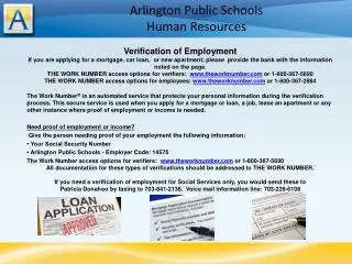Arlington Public Schools Human Resources