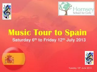 Music Tour to Spain