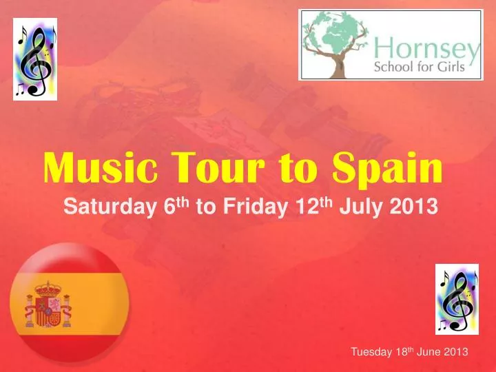music tour to spain