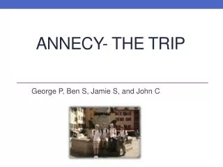 Annecy- the trip