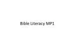 Bible Literacy Course Overview and Activities - slide 1