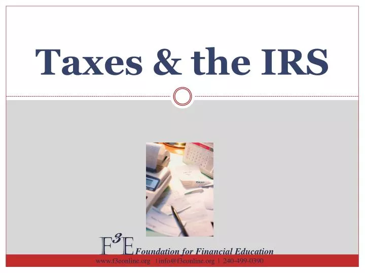 taxes the irs