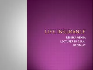 Life Insurance