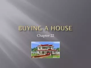 Buying a house