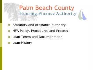HFA of Palm Beach County - Surplus Funds Loan Program