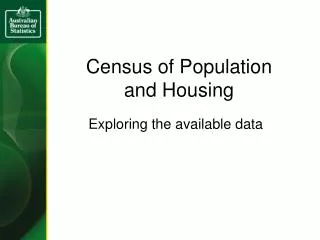 Census of Population and Housing