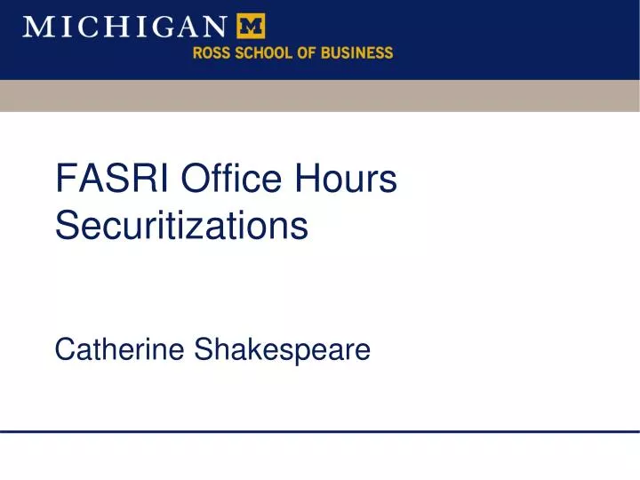 fasri office hours securitizations