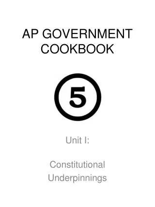 AP GOVERNMENT COOKBOOK