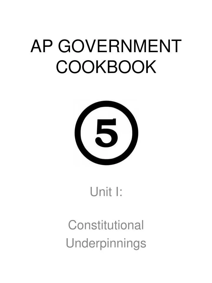 ap government cookbook