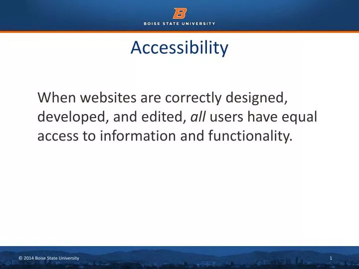 accessibility