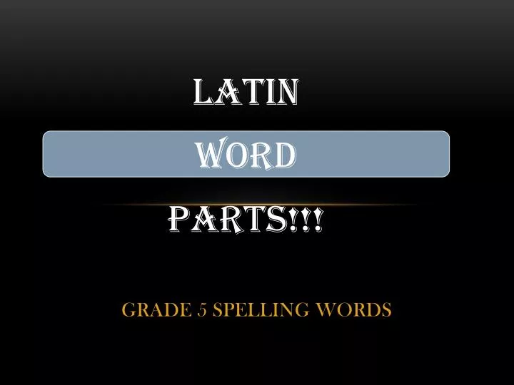 grade 5 spelling words