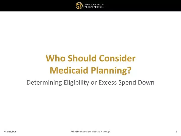who should consider medicaid planning