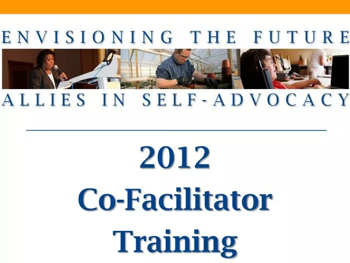 2012 co facilitator training