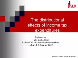 The distributional effects of income tax expenditures