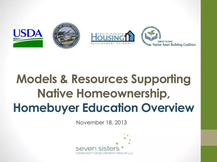 models resources supporting native homeownership homebuyer education overview