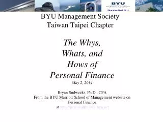 BYU Management Society Taiwan Taipei Chapter
