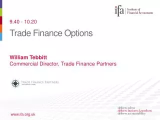 Trade Finance Options